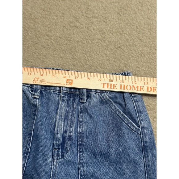 Urban Outfitters BDG 100% Cotton Denim Joggers Size 24 Oversized Elastic Waist - Picture 4 of 6